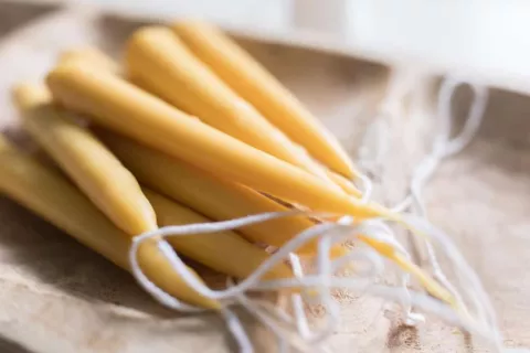 Hand-Dipped Beeswax Candles