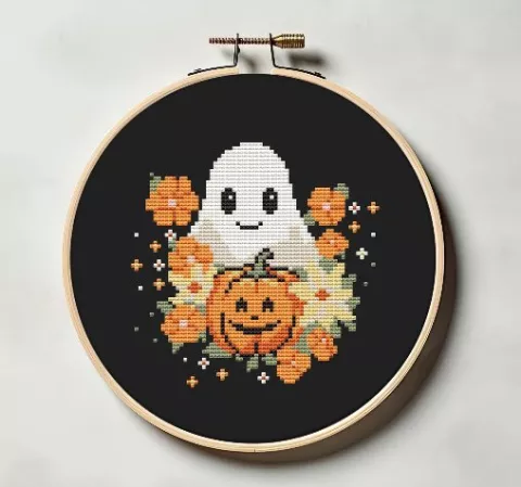 Yarn Nerds: Ghost Cross Stitch