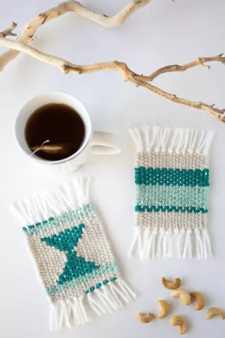 Yarn Nerds: Mini Woven Coaster