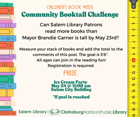 Salem Library Booktall Challenge 2025