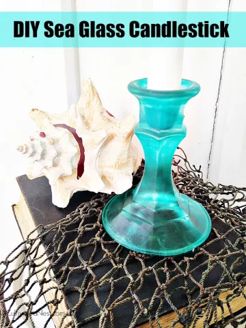 Sea Glass Candle Holders and Painted Candles - Salem Library