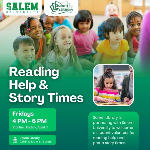 Reading Help and Story Time - Salem Library
