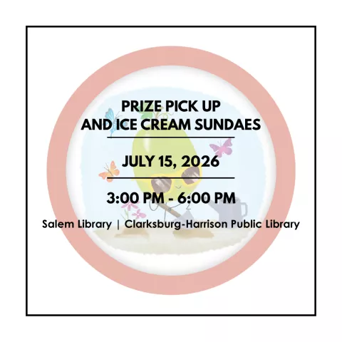 PRIZE PICK UP AND ICE CREAM SUNDAES - SALEM LIBRARY