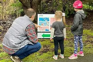Story Walk in the front of the library